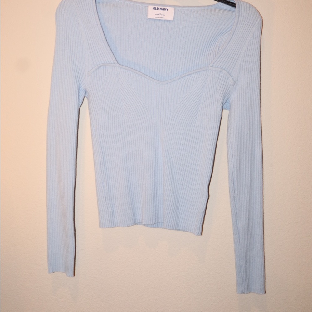 Old Navy Sky Blue Long Sleeve Top